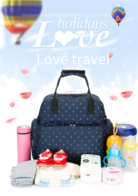 Waterproof Anti-theft Nappy Tote Diaper Bag Multi-Function Travel Backpack Maternity Diaper Shoulder Bag with Changing Mat
