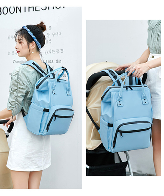 Multifunction Nylon Women Diaper Bags Bookbag 30*12*36cm